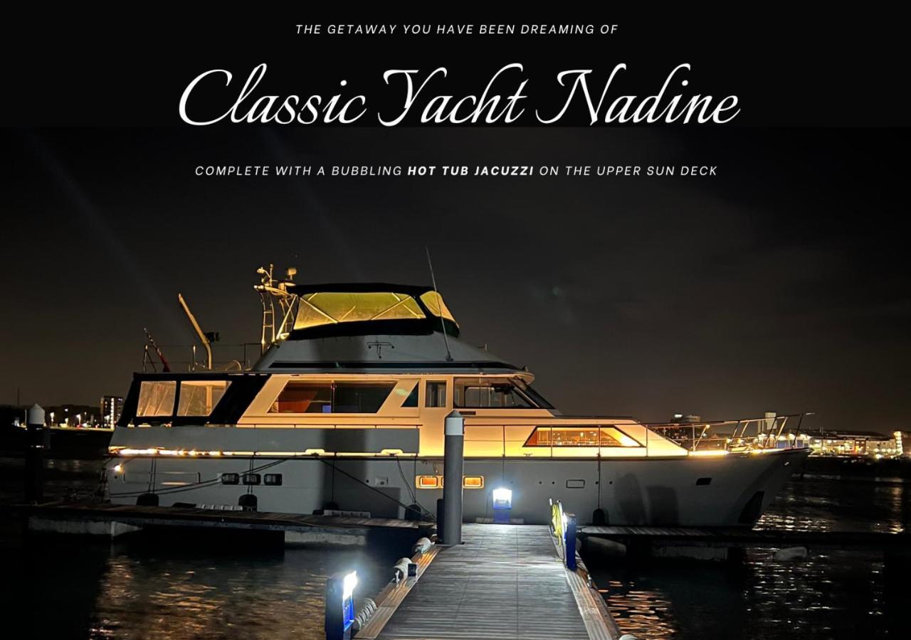 Classic Yacht Nadine In Poole Harbour, Dorset, With A Hot Tub Jacuzzi מראה חיצוני תמונה